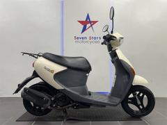 スズキ　レッツ４　ＦＩ　ガソリン残量メーター付き　インジェクション搭載　メットインスクーター　フラットステップボード　リアキャリア付き