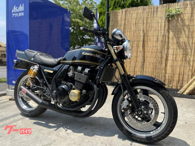 ＺＲＸ４００−II　ＮＥＷペイントＢＬＡＣＫＧＯＬＤライン　マーシャルＢＥＥＴ　手曲げショートマフラー　２年車検