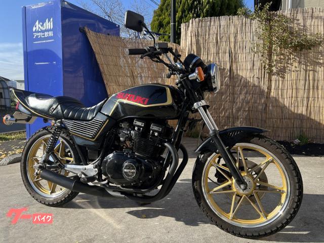 スズキ GSX400E ゴキ ゴールドライン鏡面BLACKカスタム