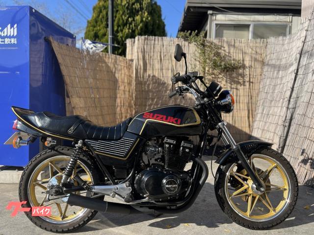スズキ GSX400E ゴキ ゴールドライン鏡面BLACKカスタム