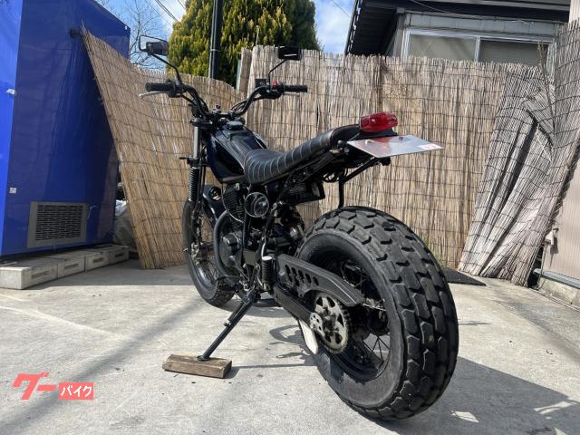 TW225  2オーナー　実走行約8500km  スカチューン　自賠令和7年9月 ヤマハ TW225E ブラックショート LED仕様 セル始動スカ