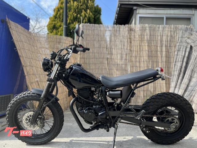 TW225Eブラックカスタム☆DG09J☆ ヤマハ TW225E DG09Jモデル フルカスタム ロンスイ｜（有