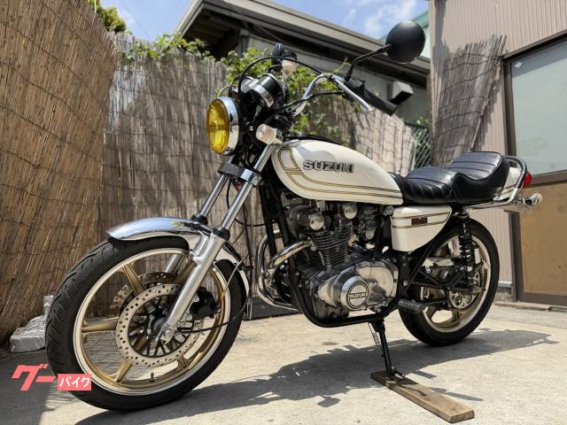 スズキ GS400 カスタム ホワイトパール キャスト マルゾッキ