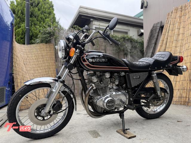 R*様 gs400リード？当時物？バイク用 メッキ シーシーバー 本体 スズキ GS400 鏡面NEWペイントE2カラー 手曲げ二重構造初期