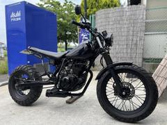 ヤマハ　ＴＷ２２５Ｅ　ブラックパールカスタムＬＥＤ仕様ロンスイネオスカチューン　社外メーター　セル始動　タイヤ前後新品