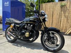 カワサキ　ＺＲＸ４００−II　ＮＥＷペイントＢＬＡＣＫＧＯＬＤライン　マーシャルＢＥＥＴ　手曲げショートマフラー　２年車検