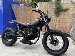 ヤマハ　ＴＷ２２５Ｅ　ブラックカスタムＬＥＤ仕様　ロンスイネオスカチューン　セル始動　社外ＥＬメーター　５０７０