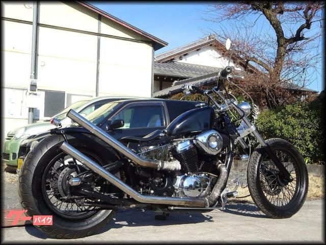 ホンダ スティード４００　ＮＣ２６　ブラック　フリスコチョッパー　フルカスタムの画像（埼玉県