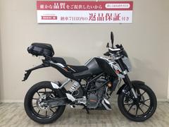 ＫＴＭ　１２５デューク　メーターバイザー　ナックルガード　エルゴシート　フレームスライダー装備