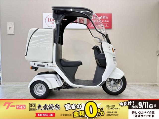 ジャイロキャノピー　２０１７年モデル　ワイドバイザー　レッグシールド　バックガード　デリバリーＢＯＸ装備