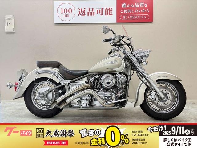 ドラッグスター４００　カスタムマフラー　スクリーン　フォグランプ　リアローダウン　ＵＳＢポート装備