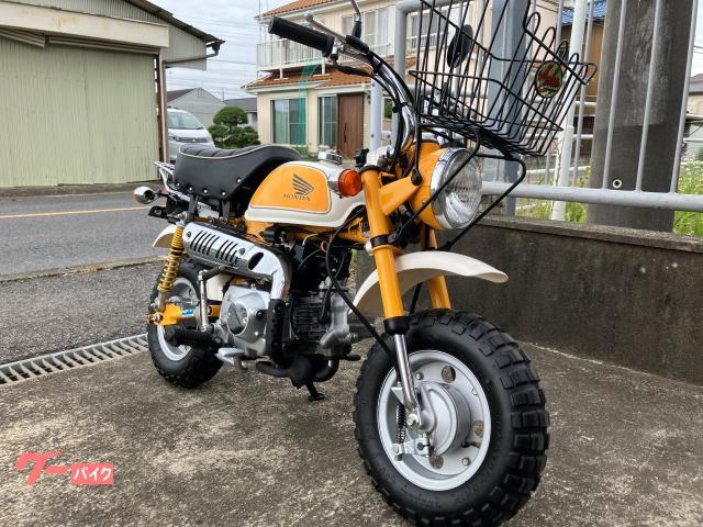 HONDA モンキーAB27プラズマ イエロー/ホワイト ホンダ モンキー ，インジェクション、プラズマイエロー、フロント