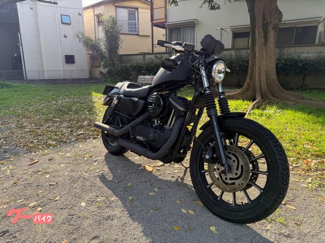 ハーレーダビッドソン XL883R アイアンカスタム バンスハインズマフラー フロントフォークOH