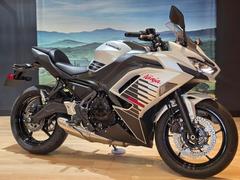 カワサキ　Ｎｉｎｊａ　６５０　２０２６年　メタリックマットホワイティッシュシルバー　×　メタリックフラットスパークブラック