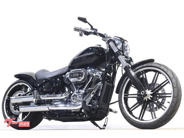 ＦＸＢＲＳ　ソフテイル　ブレイクアウト１１４　エアサス　ショートリアフェンダー　Ｔｈｕｎｄｅｒｂｉｋｅカウル　Ｖａｎｃｅマフラー