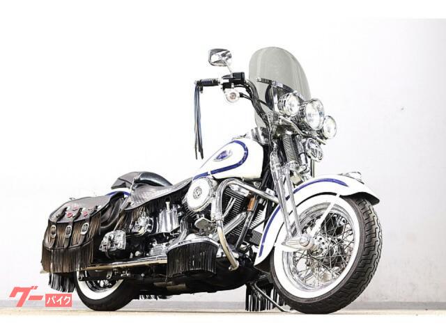 ＦＬＳＴＳ　ヘリテイジスプリンガー　１９９７ｙＭ　後期ＥＶＯ　ストックスタイル　シャークテールマフラー　ウインドシールド　ＯＰ多数