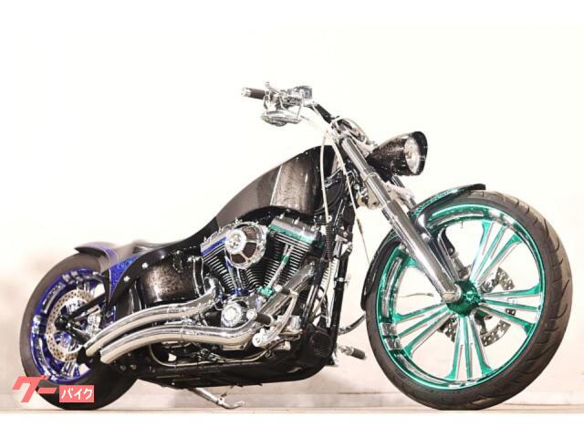 ＦＸＳＴＣ　ソフテイルカスタム　フルカスタム　ＫＡＭＥＬＥＯＮ３Ｄペイント　フルコン　エアサス　ＰＭホイール　オープンプライマリー