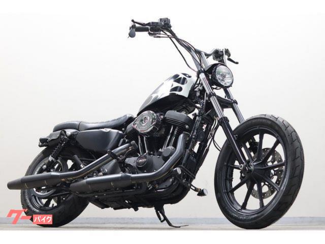 XL1200NSアイアン 2021y 最終型 キーレス チューニング 三拍子 北米マフラー S&Sエアクリ ロングフォーク