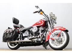 ＨＡＲＬＥＹ−ＤＡＶＩＤＳＯＮ　ＦＬＳＴＳ　ヘリテイジスプリンガー　１９９９ｙｍ　最終ＥＶＯ　純正スプリンガー　独立管左右出しマフラー　キャブ車　サドルバック