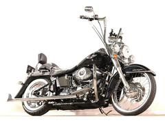 ＨＡＲＬＥＹ−ＤＡＶＩＤＳＯＮ　ＦＬＳＴＮ　ソフテイルデラックス　２００７ｙＭ　チョロスタイルカスタム　フィッシュテールマフラー　Ｆａｃｔｏｒｙ４７ハンドル