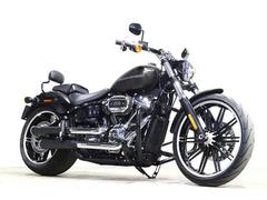 ＨＡＲＬＥＹ−ＤＡＶＩＤＳＯＮ　ＦＸＢＲＳ　ソフテイル　ブレイクアウト１１４　リバーロックグレーデニムカラー　ＣＯＢＲＡスリップオンマフラー　純正ＯＰエンジンガー