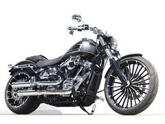 ＨＡＲＬＥＹ−ＤＡＶＩＤＳＯＮ　ＦＸＢＲ　ソフテイル　ブレイクアウト　ブラックデニム　ＣＯＢＲＡマフラー　ＫＩＪＩＭＡドラッグバーハンドル　フェンダーレスキット