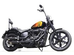 ＨＡＲＬＥＹ−ＤＡＶＩＤＳＯＮ　ＦＸＢＢＳ　ソフテイルストリートボブ１１４　ジキル音量可変マフラー　純正ＯＰシーシーバー　フォークカバー　ＥＴＣ　検８／７
