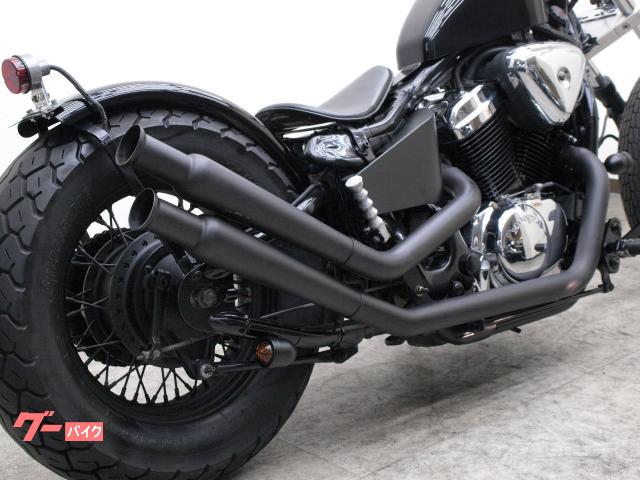 スティード400/600 トランペットマフラー スティード400/600マフラー サイレンサー NC26 スラッシュカット