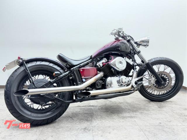 YAMAHAドラッグスター400用？　社外スラッシュカットマフラー　JMCA記載 YAMAHAドラッグスター400用？ 社外スラッシュカットマフラー JMCA記載