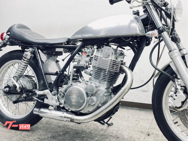SR400 セパハン アルミタンク バックステップ スパトラ エンジン始動OK 1JR ヤマハ SR400／RH01J／アルミタンク／CRキャブ／セパハン