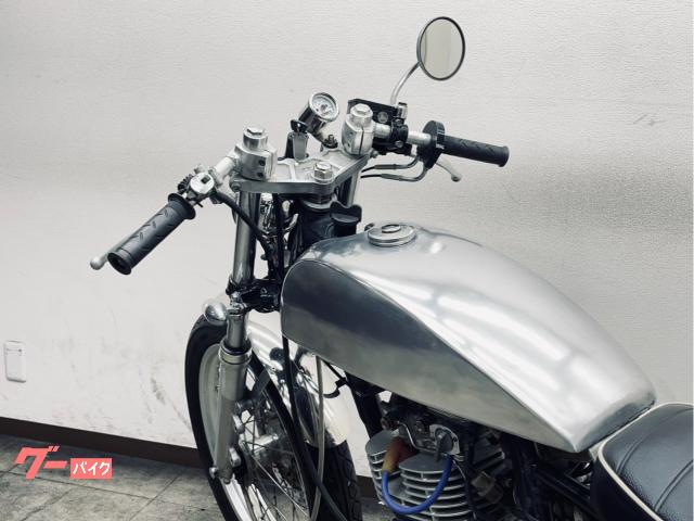 SR400 セパハン アルミタンク バックステップ スパトラ エンジン始動OK 1JR ヤマハ SR400／RH01J／アルミタンク／CRキャブ／セパハン