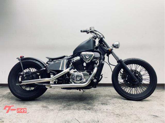 スティード４００／チョッパーカスタム／スポタン／スラッシュカットマフラー