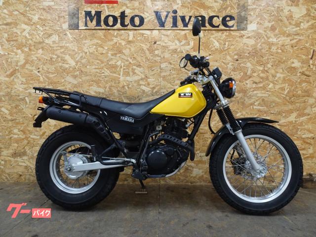 ＴＷ２２５Ｅ　フルノーマル　リアキャリア装備　２００６年モデル　キャブレター　セルキック併用始動　レディッシュイエローカクテル