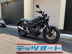 ヤマハ　ＸＳＲ１５５　２０２１年　ガンメタ　キタコ　ローダウンリンク　ハリケーンハンドルバー付