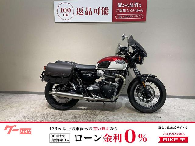 ボンネビルＴ１００　２０２２年モデル　ワンオーナー　グリップヒーター　エンジンガード　トライアンフ純正サイドバッグ