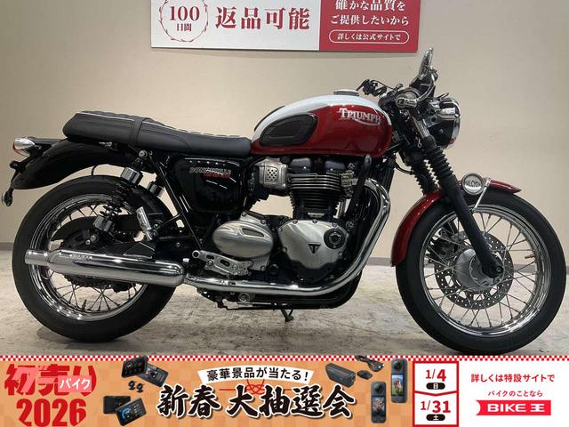 ボンネビルＴ１００　２０２０年モデル　バンス＆ハインズ製マフラー　セパレートハンドル　エンジンガード