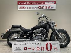 ホンダ　シャドウ４００クラシック　２ｉｎ１マフラー　リアバッグサポート