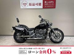 ヤマハ　ドラッグスター４００　２００７年キャブモデル　スラッシュカットマフラー　エンジンガード