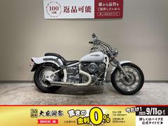 ヤマハ　ドラッグスター４００　２００５年キャブモデル　２ｉｎ１スラッシュカットマフラー　サイドバッグサポート