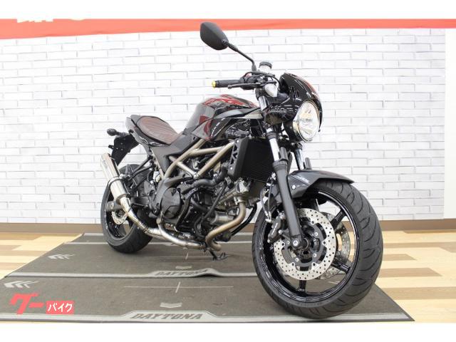 ＳＶ６５０Ｘ　２０２２年モデル　ＥＴＣ　ＵＳＢ　エンジンガード　ヘルメットロック　ＢＥＡＭＳサイレンサー等　カスタム総数８点ほど