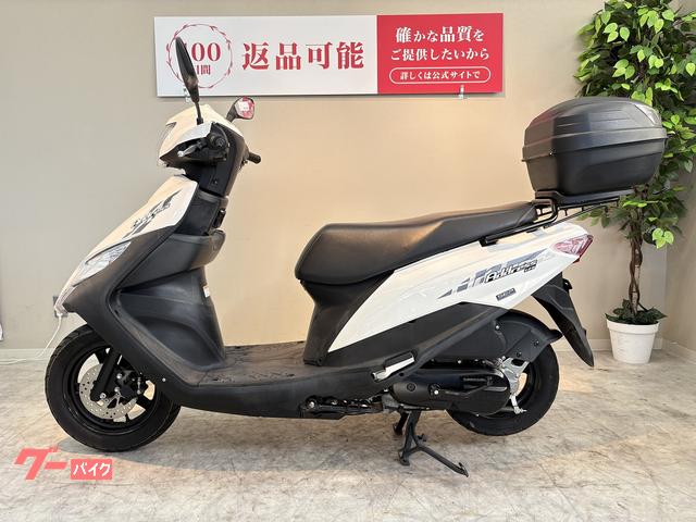 美車 SUZUKI アドレスV125  ホワイト セル始動 OIL交換 軽整備済　BOX GIVI鍵付き　登録すれば　すぐ乗り出せます。 スズキ アドレス125 2020年モデル GIVI製トップケース装備