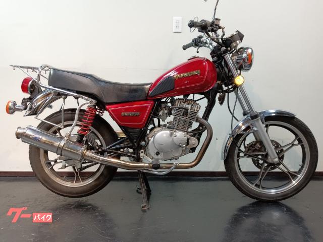 ＧＮ１２５Ｈ　キャブレター　社外マフラー　オイル・プラグ・バッテリー新品