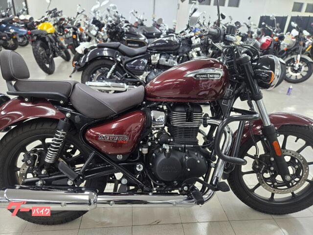 メテオ３５０　ステラ　レッド　ＥＴＣ　エンジンガード　ブラウンシート