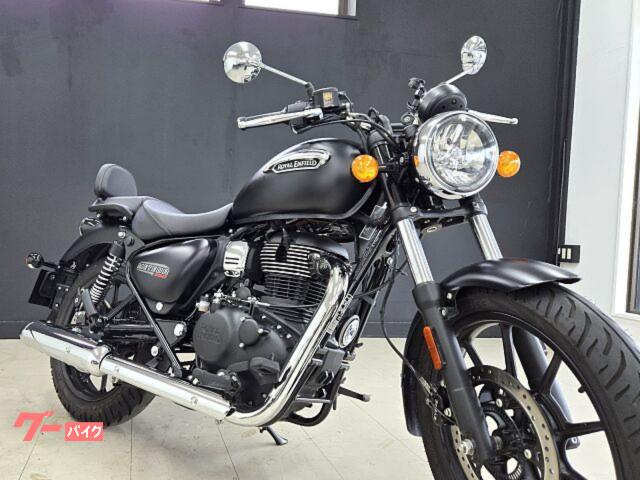 メテオ３５０　ステラ　ブラック　フルノーマル車　バックレスト付き　シーソーペダル