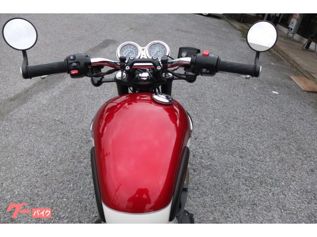 TRIUMPH ボンネビルT100 純正バーエンドミラー USB電源