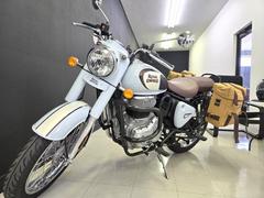 ＲＯＹＡＬ　ＥＮＦＩＥＬＤ　クラシック３５０　ハルシオン／グレー　ＥＴＣ　ＵＳＢ　サイドバック　エンジンガード