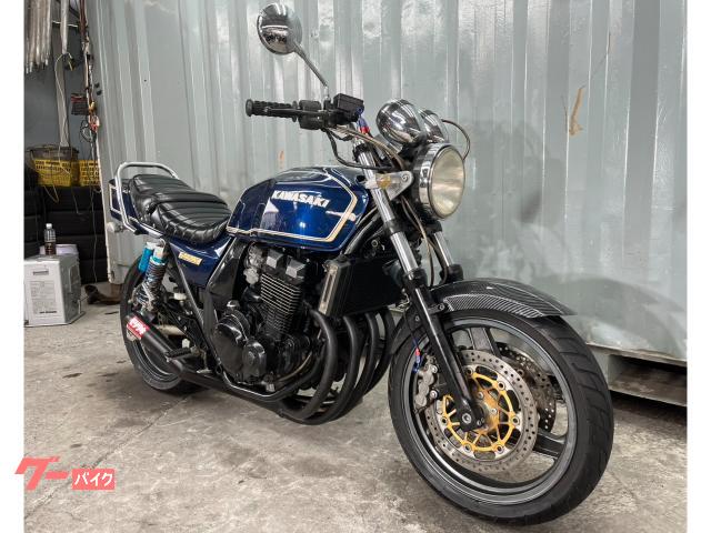 カワサキ ZRX400タックロールシート 集合管 カーボンファンダー