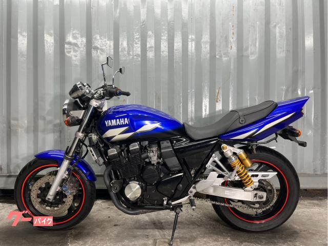 ヤマハ XJR400R 青ストロボカラー 社外マフラー エンジン