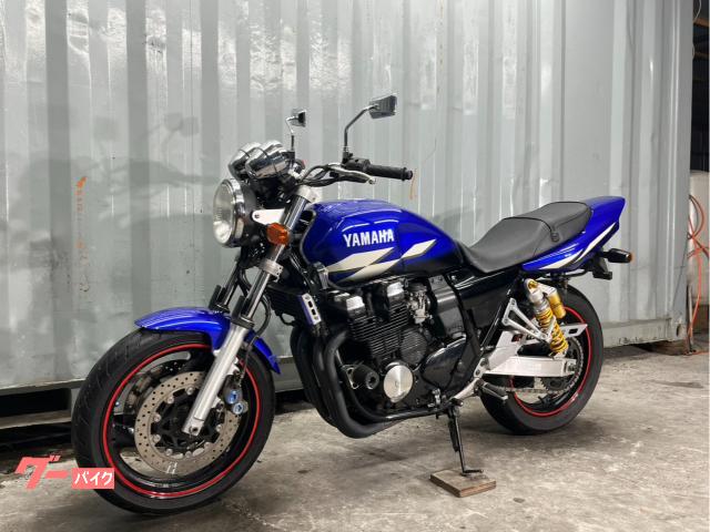 ヤマハ XJR400R 青ストロボカラー 社外マフラー エンジン