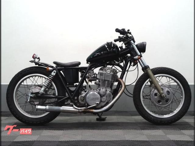 ヤマハ SR400 1JR トランペットマフラー ピーナッツタンク